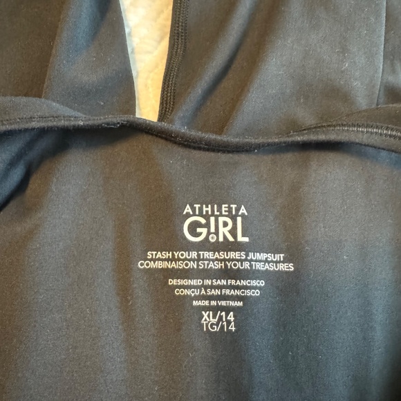 Athleta Girl Stash Your Treasures Jumpsuit Girls Size 14 - Picture 3 of 4